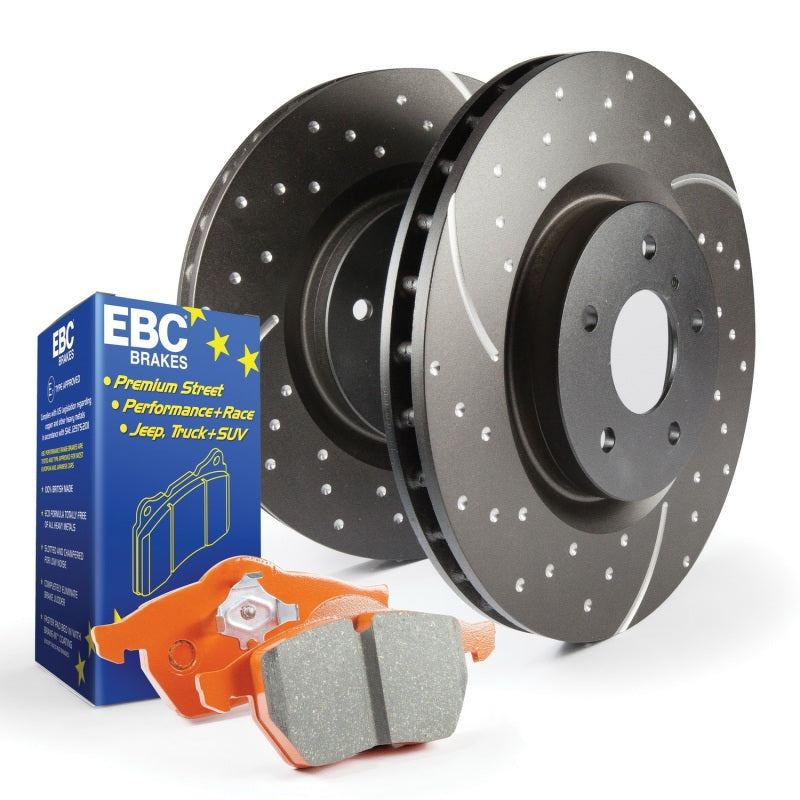 EBC Brake Kits Orangestuff Pads and GD Rotors - Fits Various Years Makes Models - OneFastShop