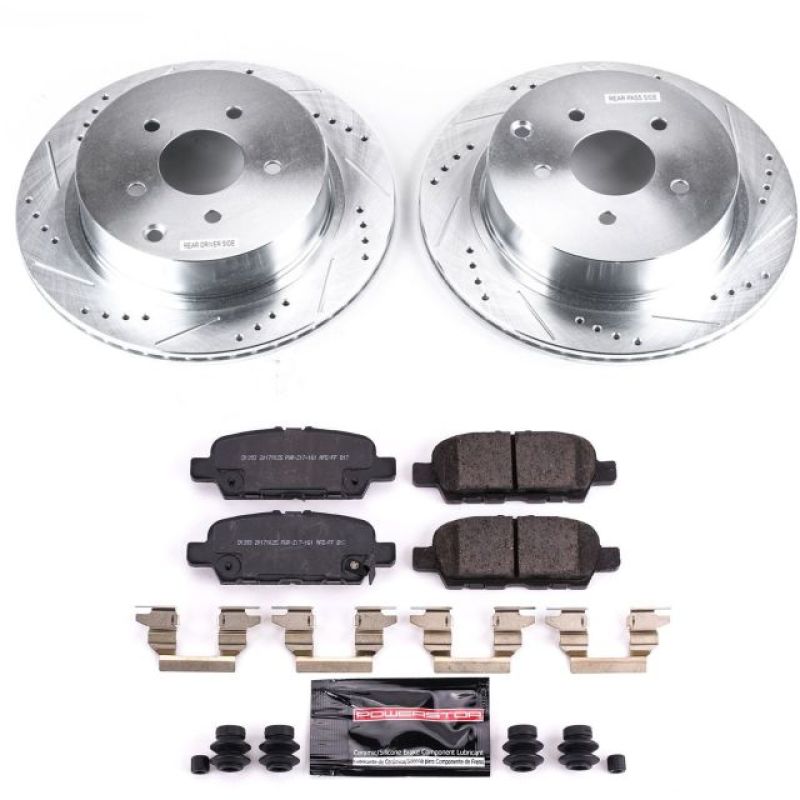 PowerStop Z23 Evolution Sport Brake Kit for 2018-2019 Infiniti Q50 Rear Upgrade - OneFastShop
