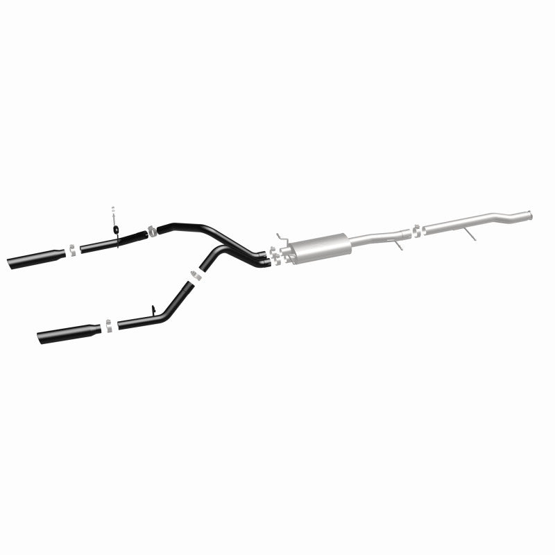 MagnaFlow Cat-Back Exhaust 3.5in Black Tips for 10-13 Chevy Silverado / GMC Sierra 5.3L - OneFastShop