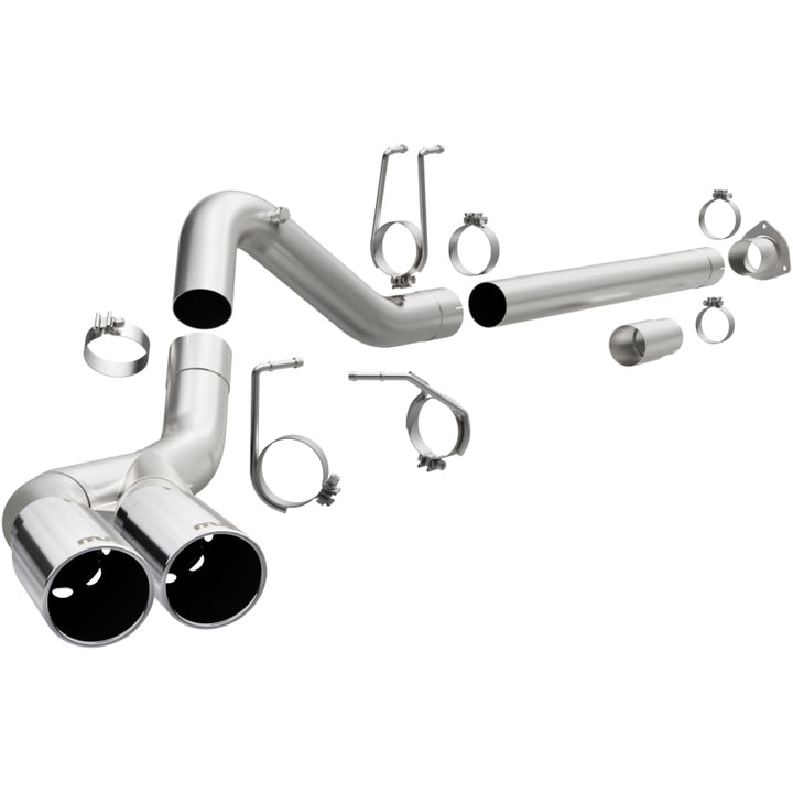MagnaFlow Pro Series Exhaust System DPF-Back 4in SS Dual Single Rear Exit - 08-17 Ford F-250/F-350/F-450 - OneFastShop
