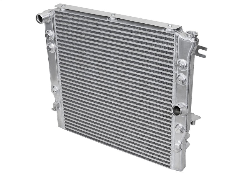 aFe BladeRunner GT Series Bar and Plate Radiator with Black Hoses for 12-18 Jeep Wrangler JK V6 3.6L