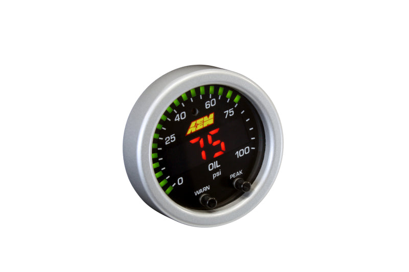 AEM X-Series Pressure Gauge - 0-100 PSI, image 6