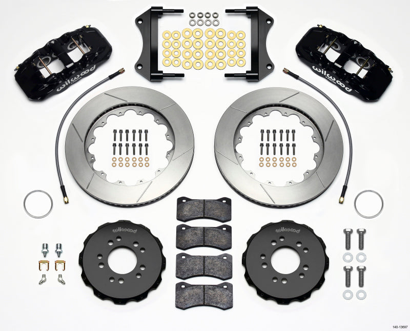 Wilwood AERO6 Front Hat Kit 14.25 2014-Up Corvette C7 w/Lines - OneFastShop