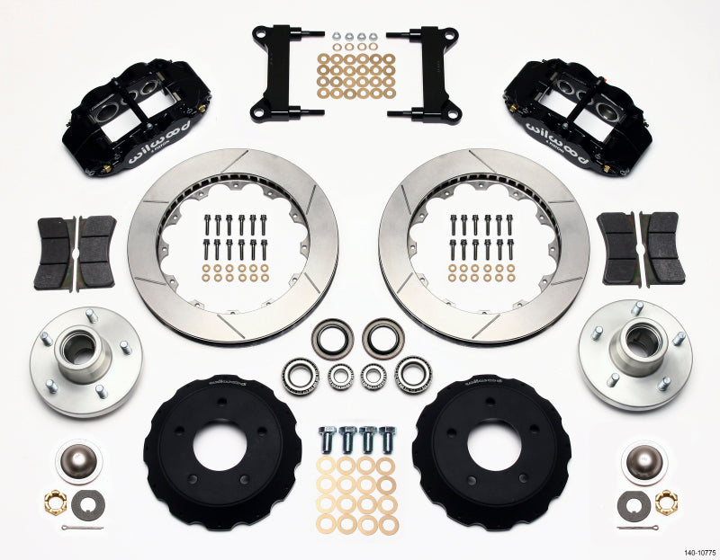 Wilwood Narrow Superlite 6R Front Hub Kit 13.06in for Chevy C-10 60-87 with CPP Drop Spindle