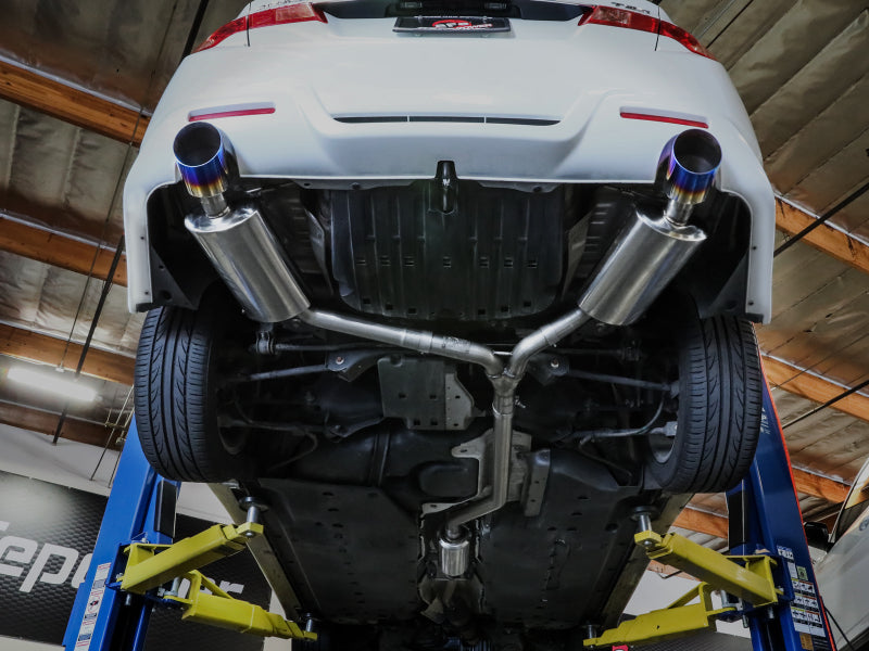 Afe Takeda 2-1/2in to 2-1/4in 304 SS Cat-Back Exhaust System with BlueFlame Tip for 09-14 Acura TSX L4 2.4L - OneFastShop