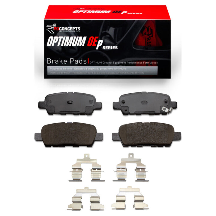 R1 2002-2025 Nissan Juke Rear R1 Optimum OE Pads and Hardware Kit