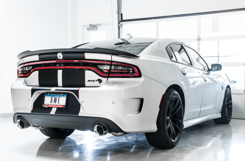 AWE Tuning Touring Edition Exhaust for 2015+ Dodge Charger SC 6.4L/6.2L - Silver Tips - OneFastShop
