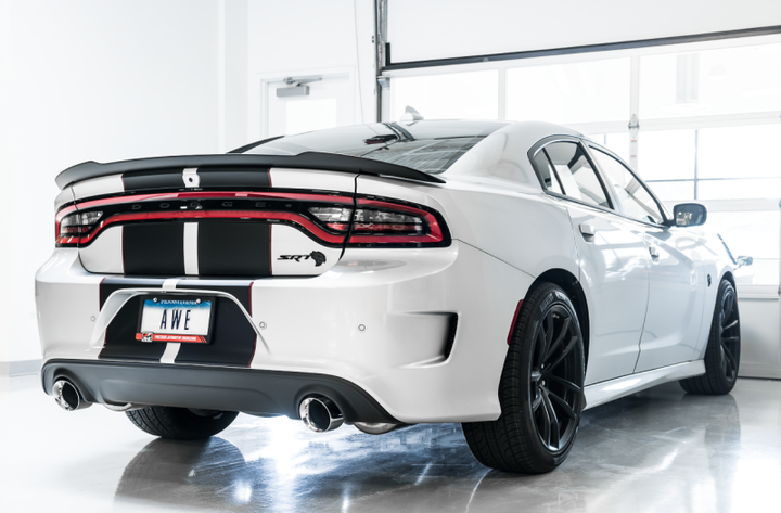 AWE Tuning Touring Edition Exhaust for 2015+ Dodge Charger SC 6.4L/6.2L - Silver Tips - OneFastShop