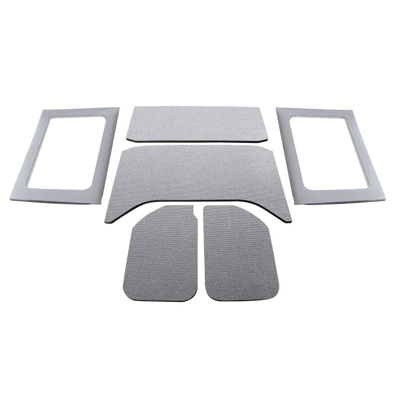 DEI 2011–2018 Jeep Wrangler JK 4-Door Boom Mat Complete Headliner Kit – 6 Piece – Gray - OneFastShop