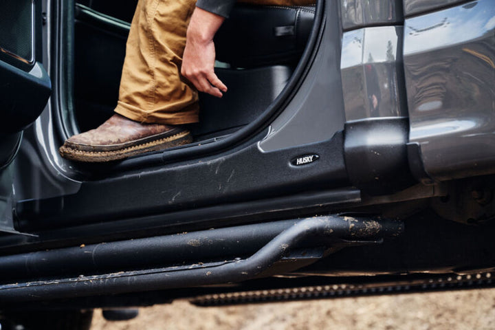 Husky Liners Trail Armor Rocker Panel & Sill Plate Cover (4pc) for GMC Sierra 1500 CC 14-18 - Tex. Blk