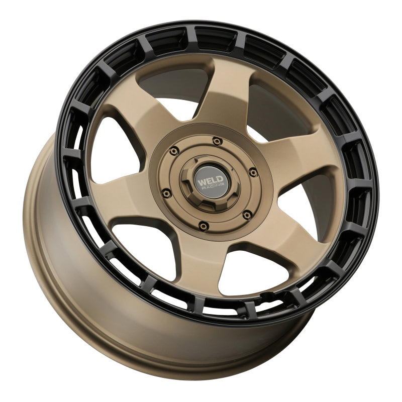 Weld Ridge Flow-Formed Wheel 20x9 - 8x180 ET0 Satin Bronze Black Ring, image 2