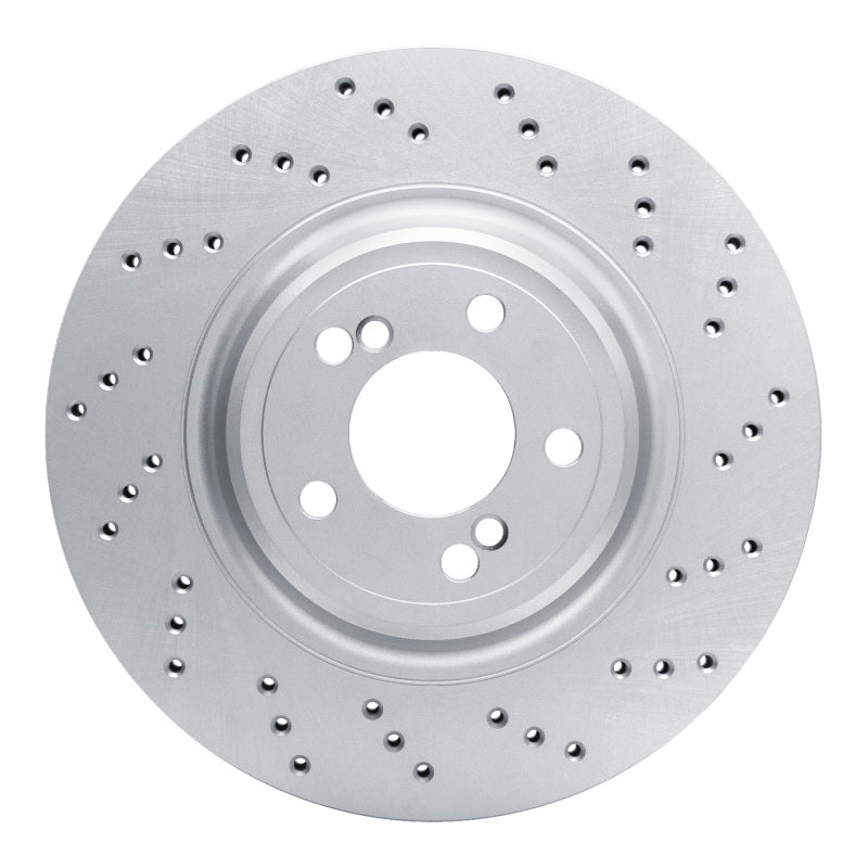 DFC Rear Right Drilled Brake Rotor - BMW M2 / M3 / M4 2015-2020 - GeoSpec Coated