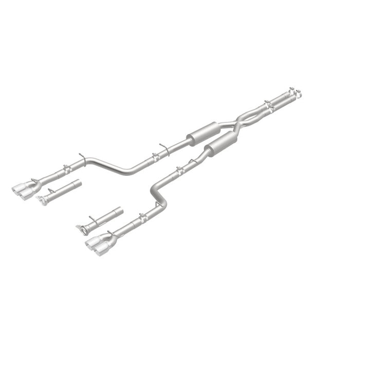 Magnaflow Cat-Back Exhaust System SS 2.5in Quad Split Rear 3.5in Tip for 2015 Dodge Challenger R/T 5.7L - OneFastShop