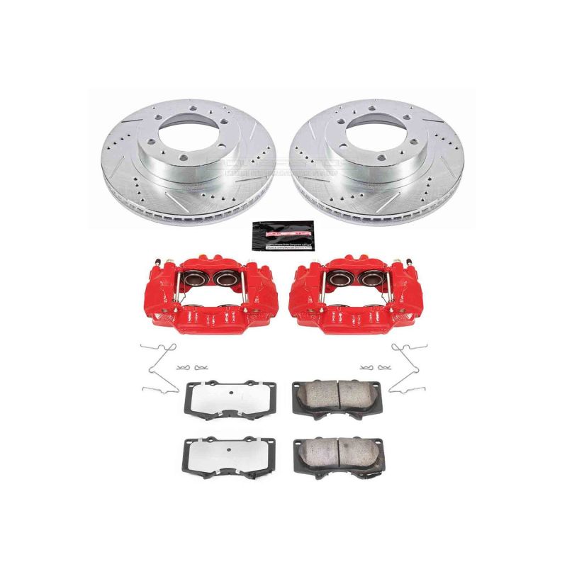 Power Stop 05-22 Toyota Tacoma Front Z36 Truck and Tow Kit with Cals