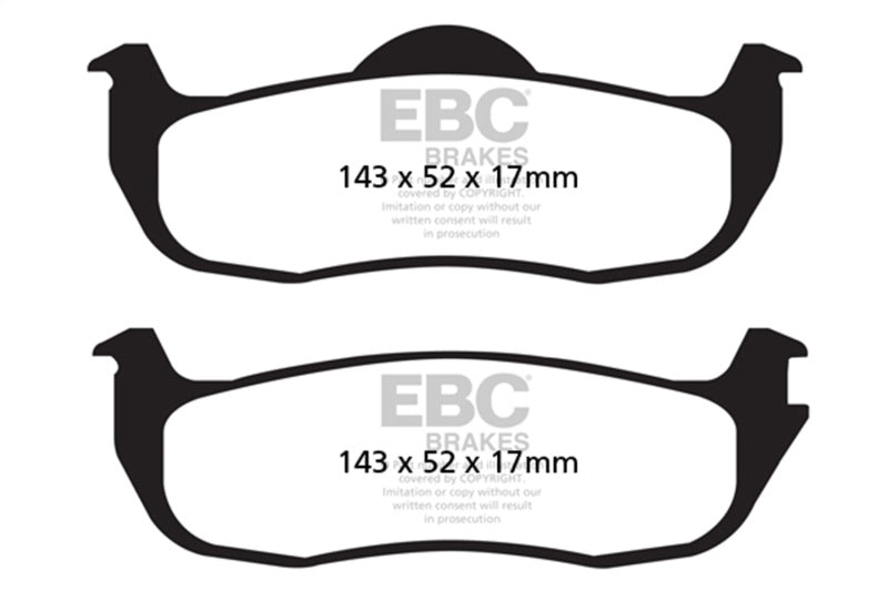EBC Yellowstuff Rear Brake Pads 04-05 Infiniti QX56 5.6 - OneFastShop