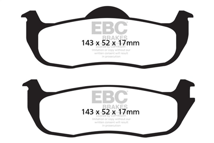 EBC Yellowstuff Rear Brake Pads 04-05 Infiniti QX56 5.6 - OneFastShop