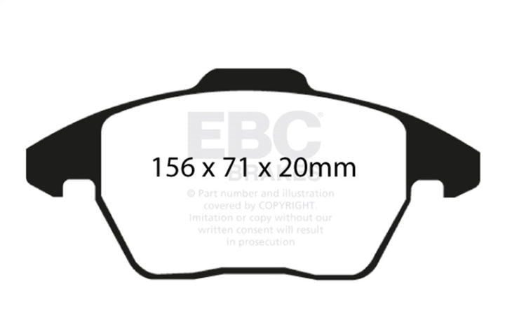 EBC 06-13 Audi A3 2.0T (Girling Rear Caliper) Bluestuff Front Brake Pads
