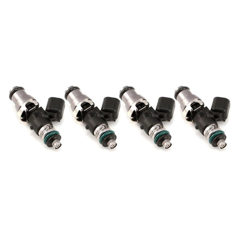 Injector Dynamics ID2600-XDS Fuel Injectors - 48mm, 14mm Grey Top Adapter, 14mm Lower O-Ring - Set of 4