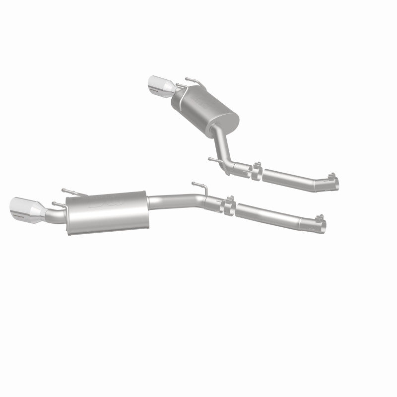 MagnaFlow Axle-Back Stainless Dual Split 4in Polished Tips for 10-15 Chevrolet Camaro Convert 3.6L V6 - OneFastShop