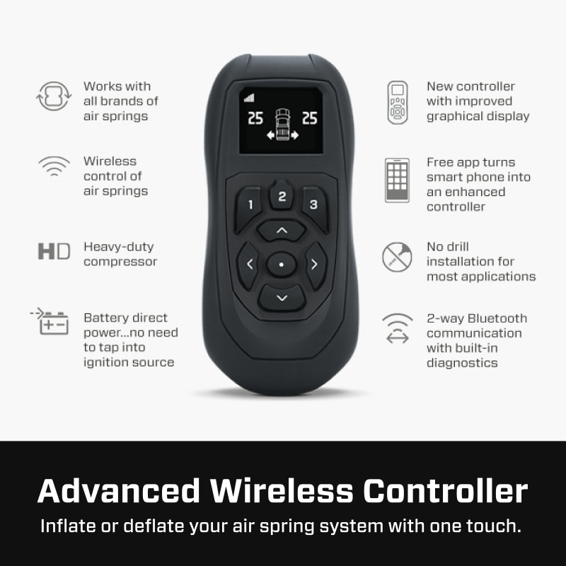 Air Lift Wireless Air Control System V2 w/EZ Mount for 2005-2013 Acura MDX and Various Buick Models