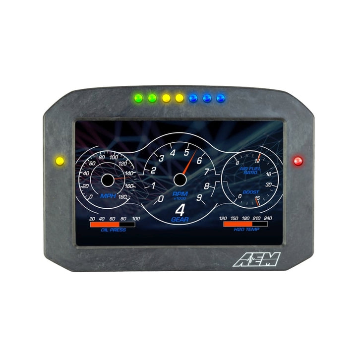 AEM CD-7LG Carbon Logging Digital Dash Display W/ Internal 20Hz GPS & Antenna