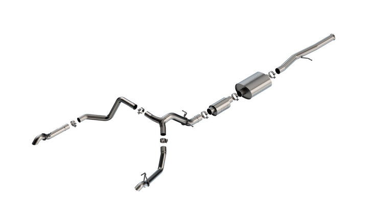 Borla S-Type Cat-Back Exhaust for 22-23 Chevrolet Silverado 1500 ZR2 & AT4X 6.2L - OneFastShop