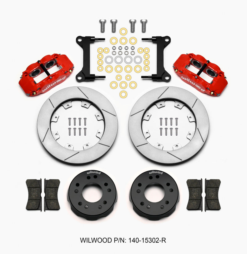 Wilwood Narrow Superlite 6R Front Kit 12.19in Drilled Red for 63-87 C10 with Wilwood Pro Spindles - OneFastShop