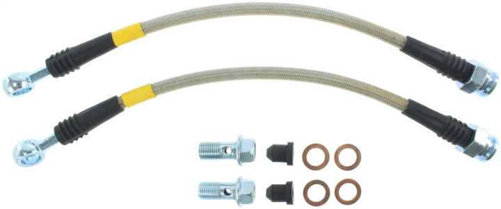 StopTech Stainless Steel Rear Brake Lines for Mazda 6 2003-2013, Ford Fusion 2006-2008, Lincoln MKZ 2007-2008, Mercury Milan 2006-2008 - OneFastShop