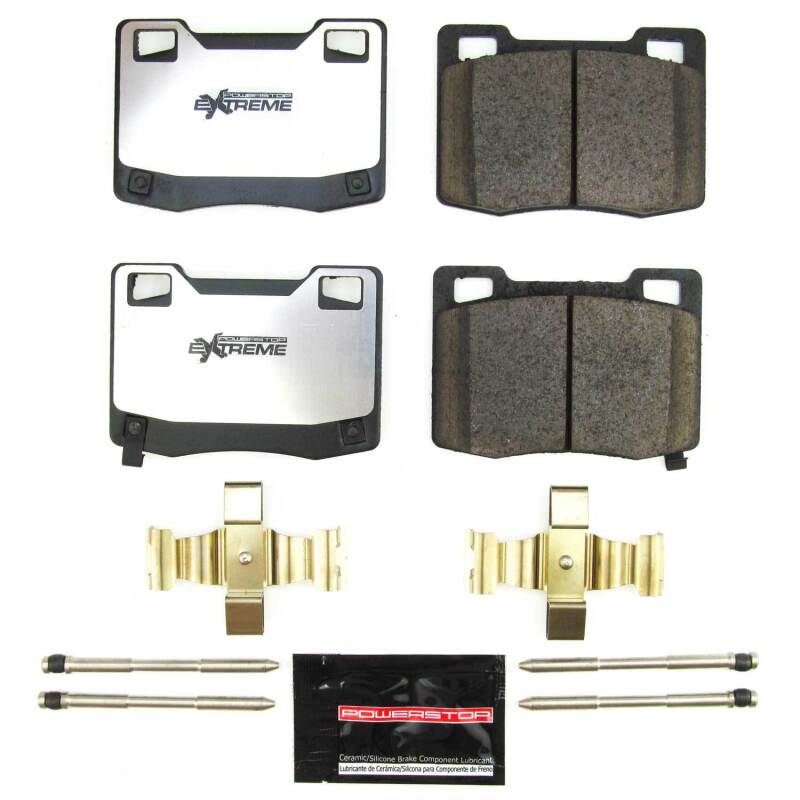 PowerStop Rear Z26 Street Brake Pads with Hardware for 20-21 Ford Mustang Mach 1 and Shelby GT500 - OneFastShop
