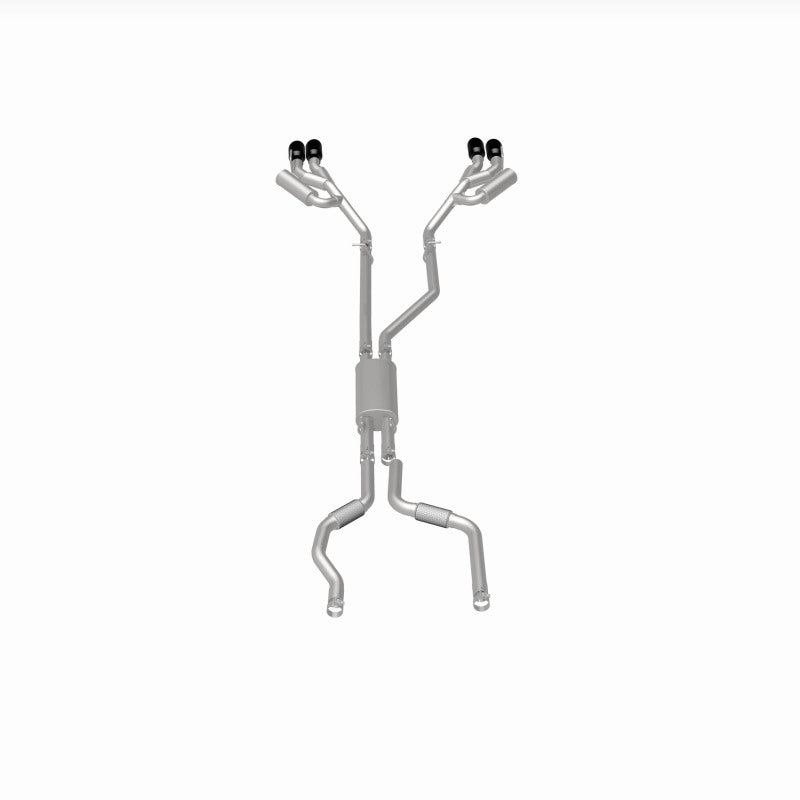 MagnaFlow 20-21 Ford Explorer 3.0L V6 Cat-Back Exhaust - Black Chrome Tips