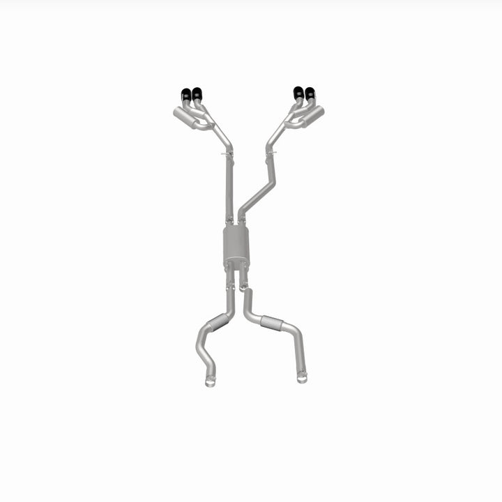 MagnaFlow 20-21 Ford Explorer 3.0L V6 Cat-Back Exhaust - Black Chrome Tips