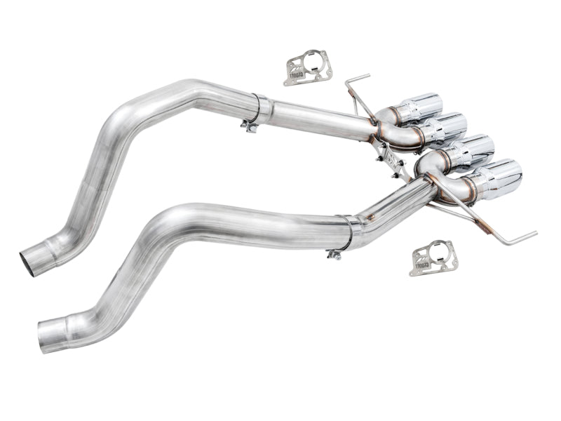 AWE Track Edition Axle-Back Exhaust - Chevrolet Corvette 2014-2019 - Chrome Silver Tips