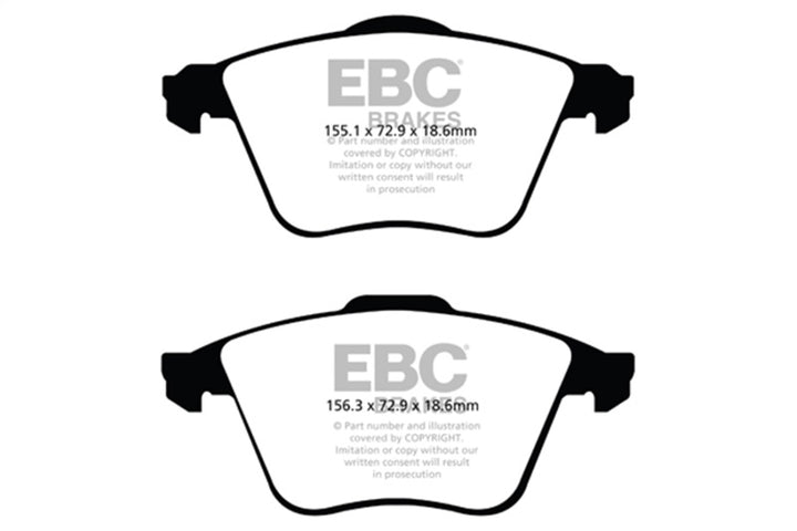 EBC Ultimax2 Front Brake Pads for 07-13 Mazda 3 2.3 Turbo - OneFastShop