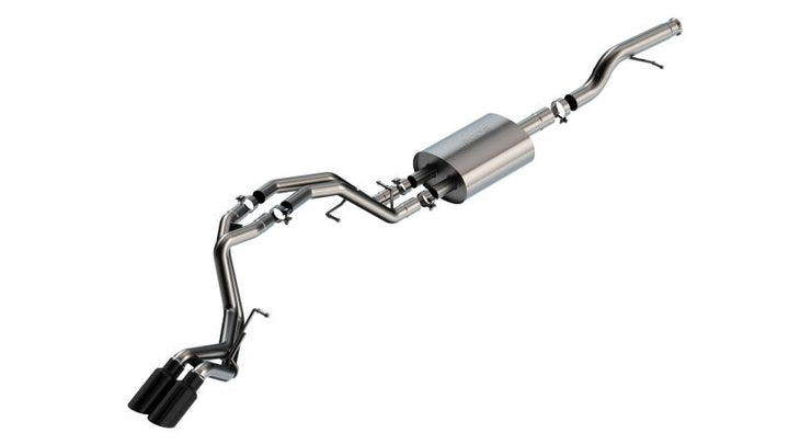 Borla S-Type Cat-Back Exhaust for 21-22 Chevrolet Tahoe 5.3L V8 AT 2/4WD (Black Chrome) - OneFastShop