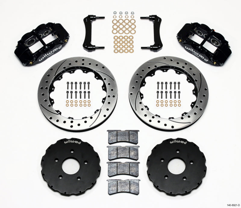Wilwood Narrow Superlite 6R Front Hat Kit 13.06in Drilled for 2005-2013 Chevrolet Corvette C6 - OneFastShop