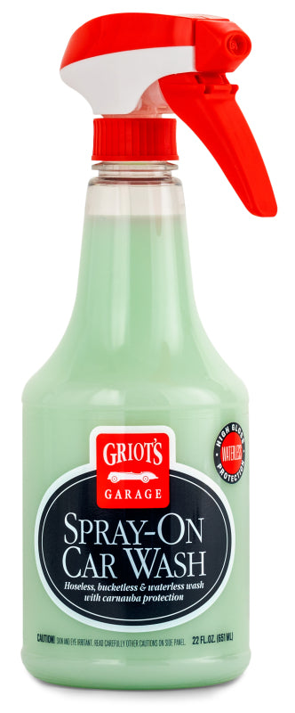 Griot's Garage Spray-On Car Wash - 22 oz Waterless Wash with Carnauba