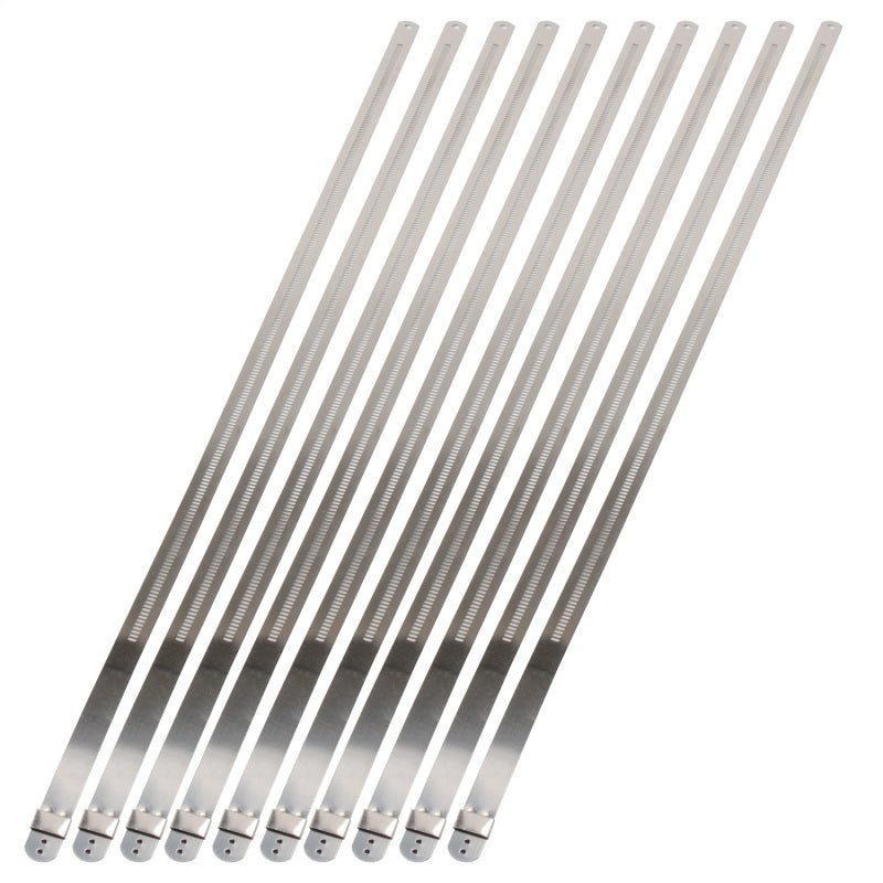 DEI Stainless Steel Positive Locking Tie 1/2in (12mm) x 20in - 10 per pack.