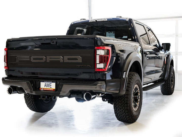 AWE Tuning Exhaust System - Gen 3 Raptor SwitchPath - Chrome Silver Tips (2021-2024 Ford F-150 Raptor) - OneFastShop