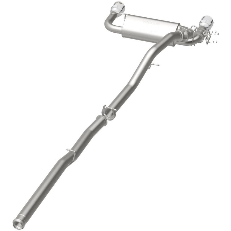 Magnaflow Cat-Back Exhaust System 3in SS Dual Outlet 4.5in Polished Tips for 2016-2018 Ford Focus RS - OneFastShop