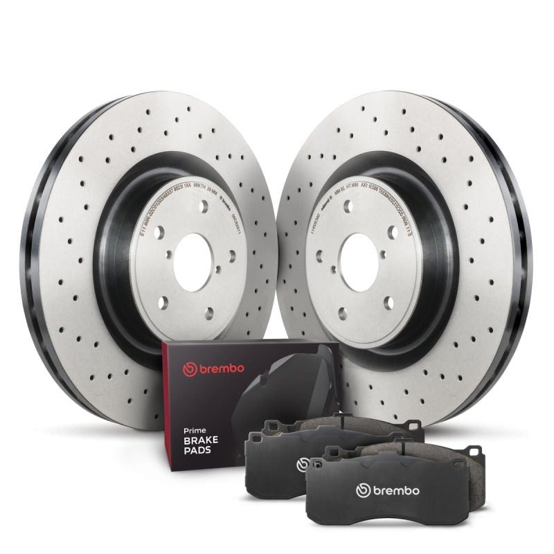 Brembo OE Front Low-Met Disc Brake Kit 344mm - Mercedes-Benz SLK250 / SLK350 2012-2016