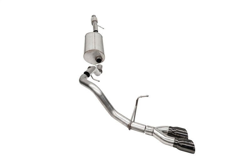 CORSA Performance 3in Sport Cat-Back Exhaust System for 2021-24 Chevrolet Tahoe 4DR 5.3L 4WD with 4in DW Round Black PVD Tip