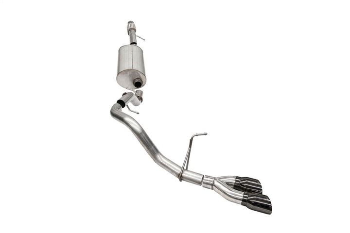 CORSA Performance 3in Sport Cat-Back Exhaust System for 2021-24 Chevrolet Tahoe 4DR 5.3L 4WD with 4in DW Round Black PVD Tip