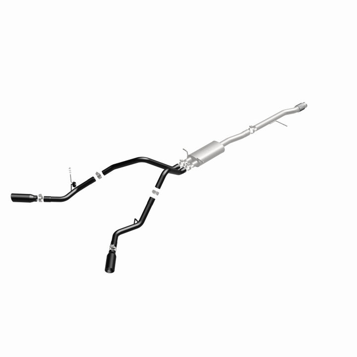 Magnaflow SYS Cat-Back 3.5in Black Dual Split Rear Tips 14-15 Chevy Silverado GMC Sierra 4.3L 5.3L