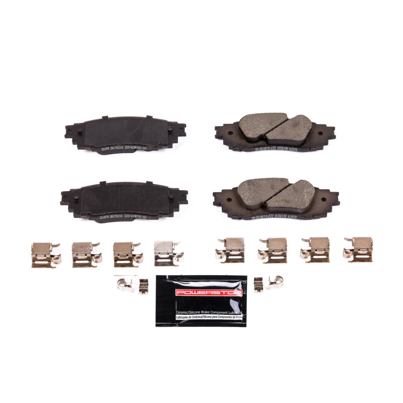 PowerStop Z23 Evolution Sport Brake Pads with Hardware for 2019 Lexus ES300h Rear - OneFastShop