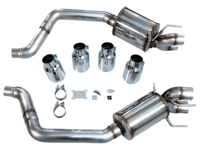 AWE Tuning Touring Edition Axle-Back Exhaust - Chevrolet Corvette C6 2005-2008 - Chrome Silver Tips, image 12