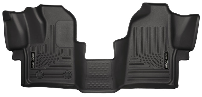 Husky Liners WeatherBeater Black Front Floor Liners For 2015-2021 Ford Transit-150/Transit-250/Transit-350