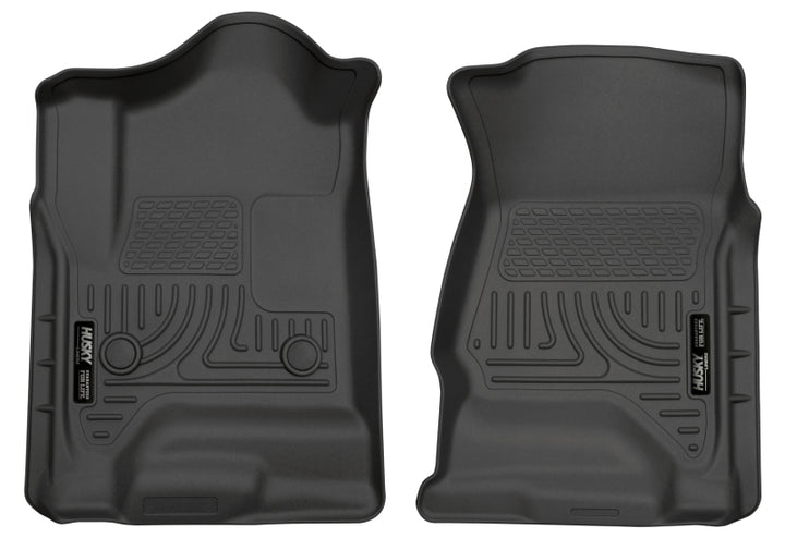 Husky Liners WeatherBeater Black Front Floor Liners for 14 Chevrolet Silverado 1500/GMC Sierra 1500