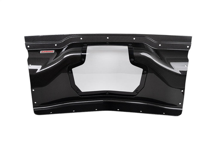 Corsa Carbon Fiber Air Intake Trunk Panel with Polycarbonate for Chevrolet Corvette C8/Z06 2020+ - OneFastShop