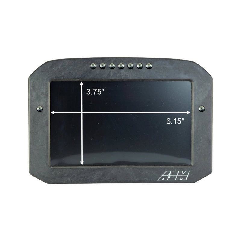 AEM CD-7G Carbon Flush Digital Dash Display - With Internal 20Hz GPS & Antenna, image 8