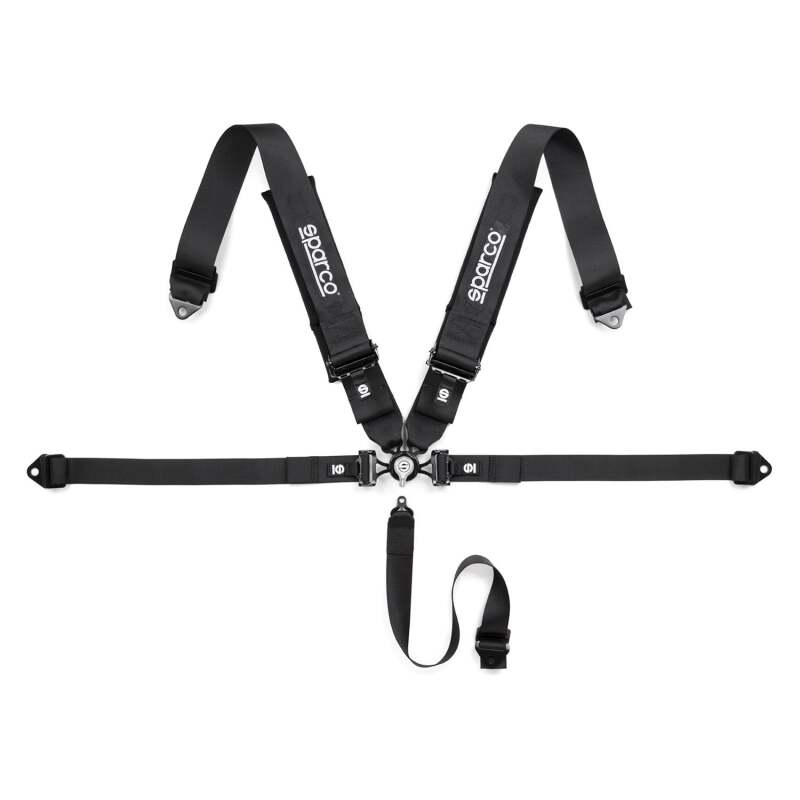 Sparco Club H-4R 5-Point Racing Harness - Black